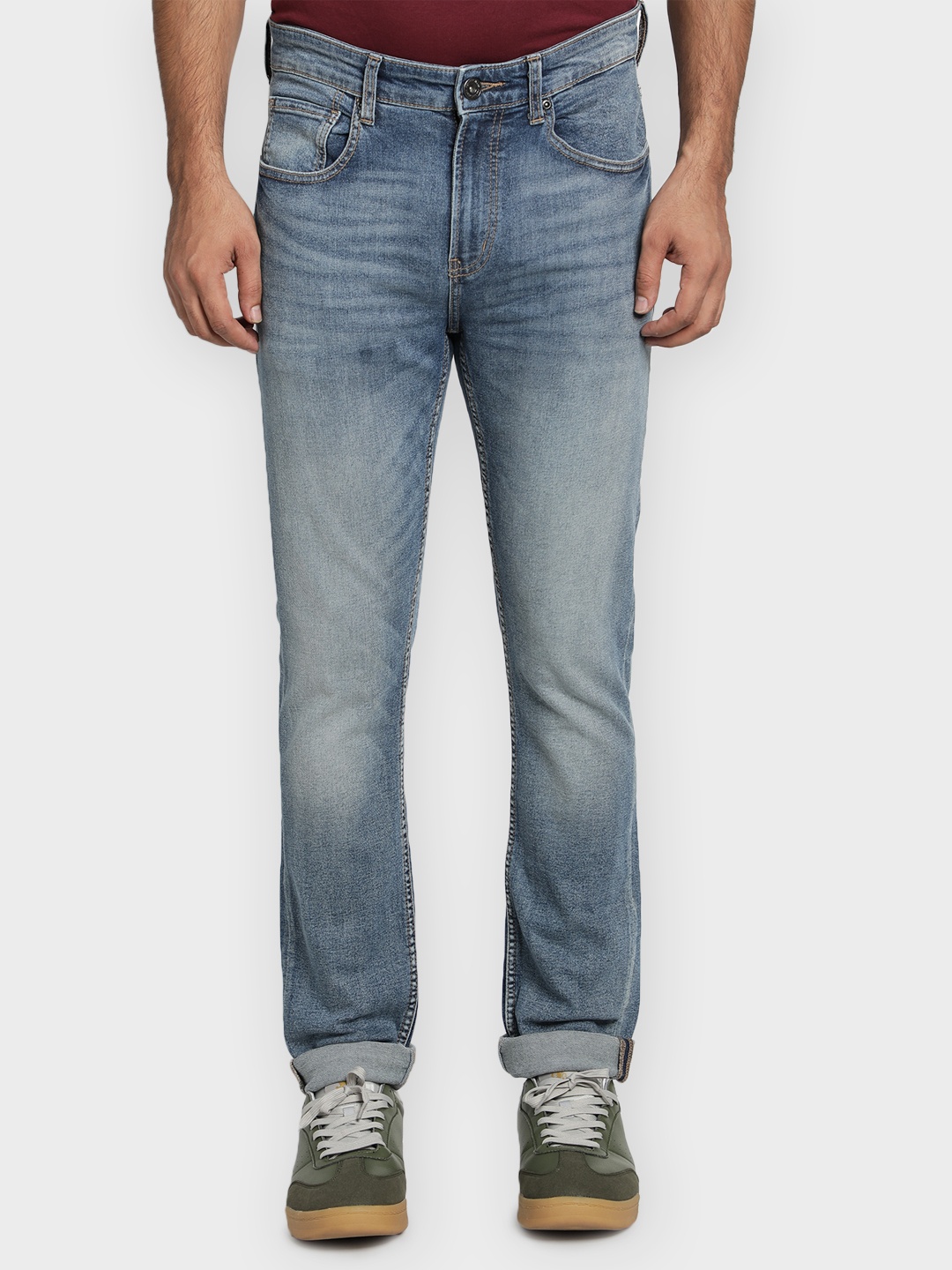 

Red Tape Men Blue Skinny Fit Mid-Rise Clean Look Stretchable Jeans
