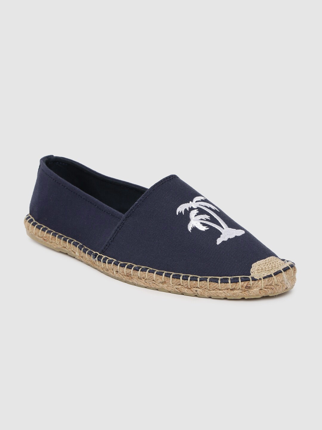 

Mast & Harbour Men Blue Embroidered Espadrilles