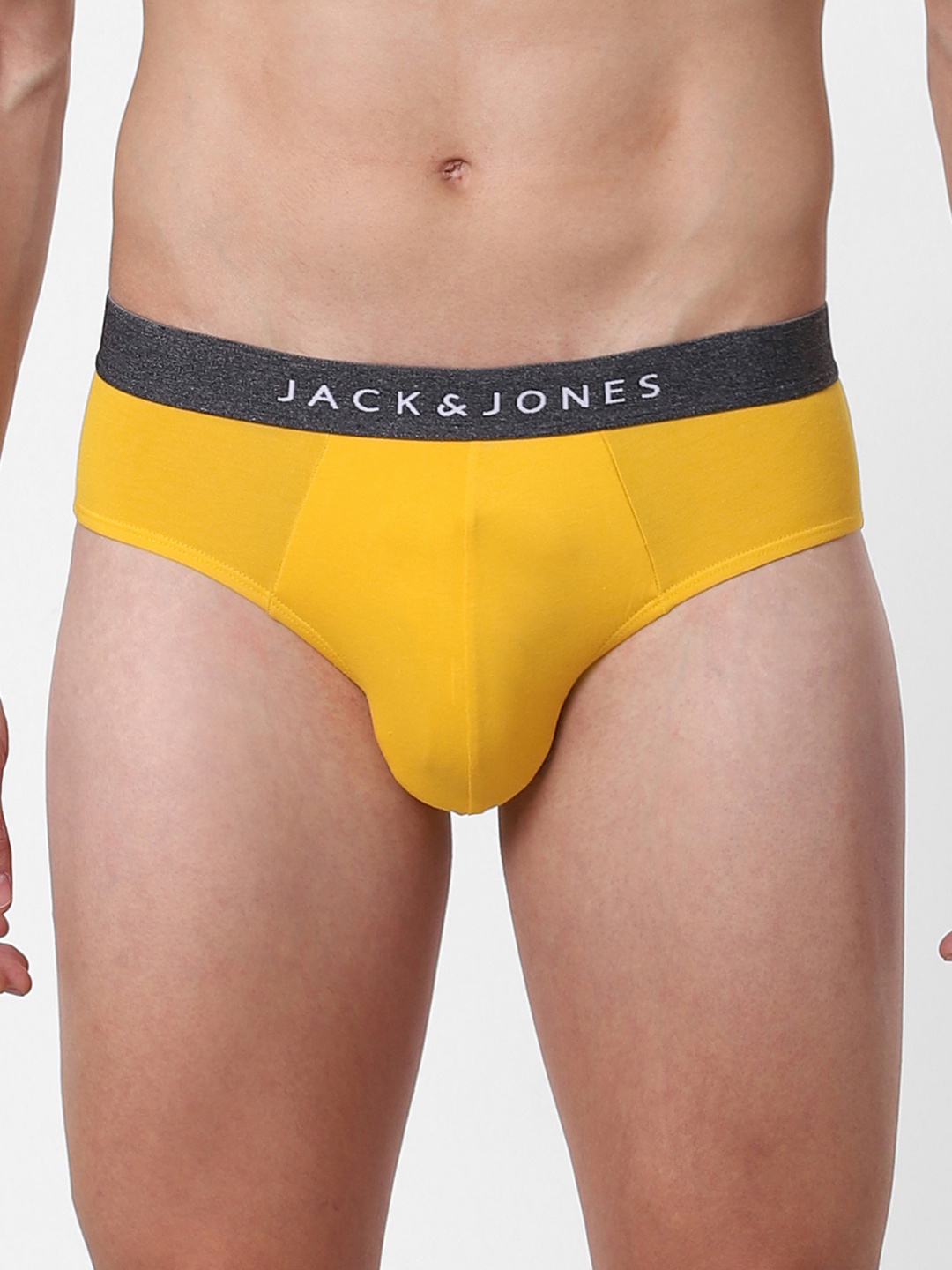 

Jack & Jones Men Yellow Solid Briefs 2114341011