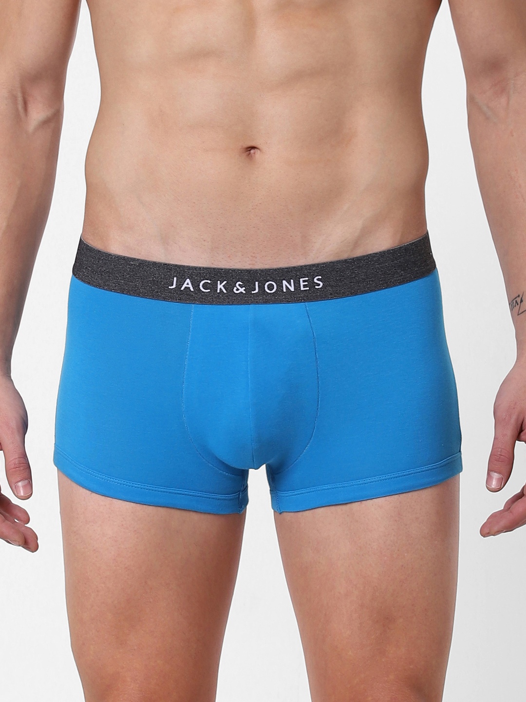 

Jack & Jones Men Blue Solid Brazilian Trunks 2114348001