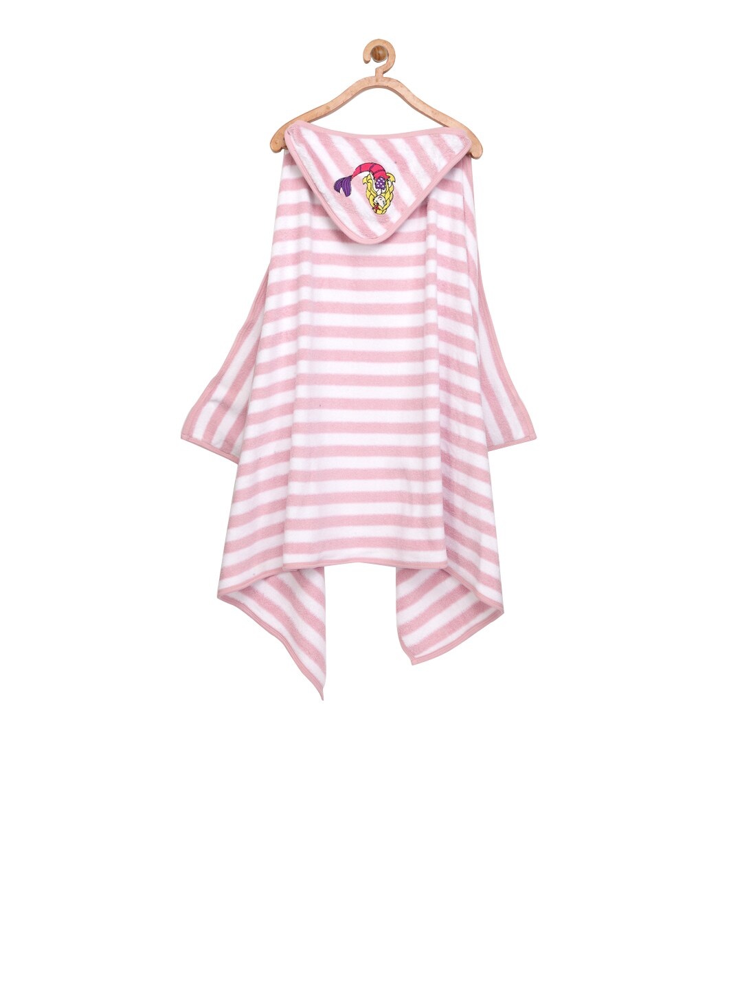 

My Milestones Unisex Infant Pink & White Striped 380GSM Hooded Bath Towel Wrap