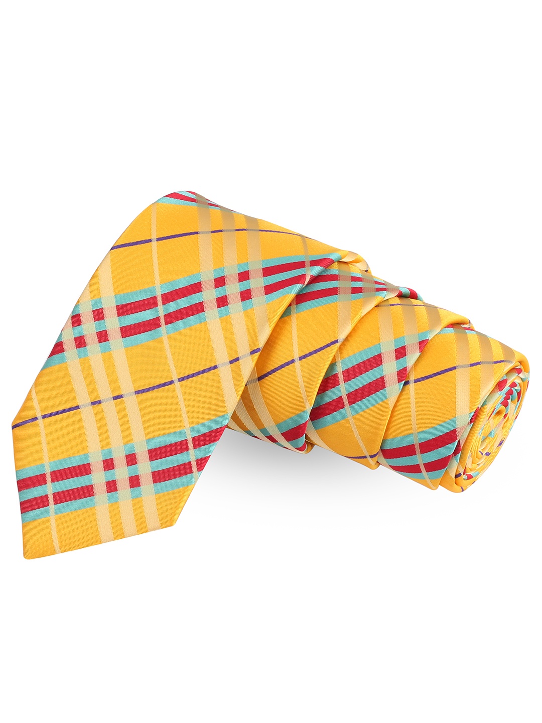 

PELUCHE Yellow Striped Broad Tie