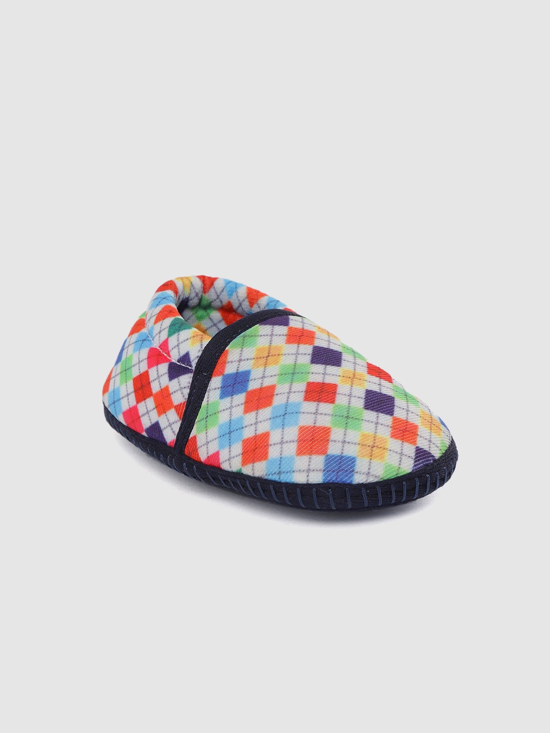 

TOOTSIES By KazarMax Boys Multi-Coloured Geometric Print Booties