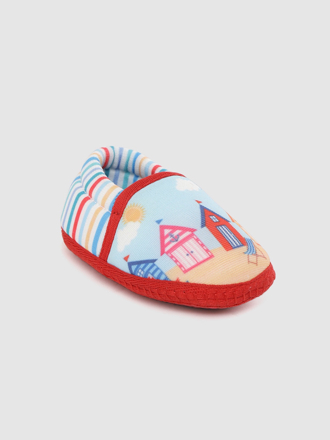 

TOOTSIES by KazarMax Boys Blue & Red Printed Booties