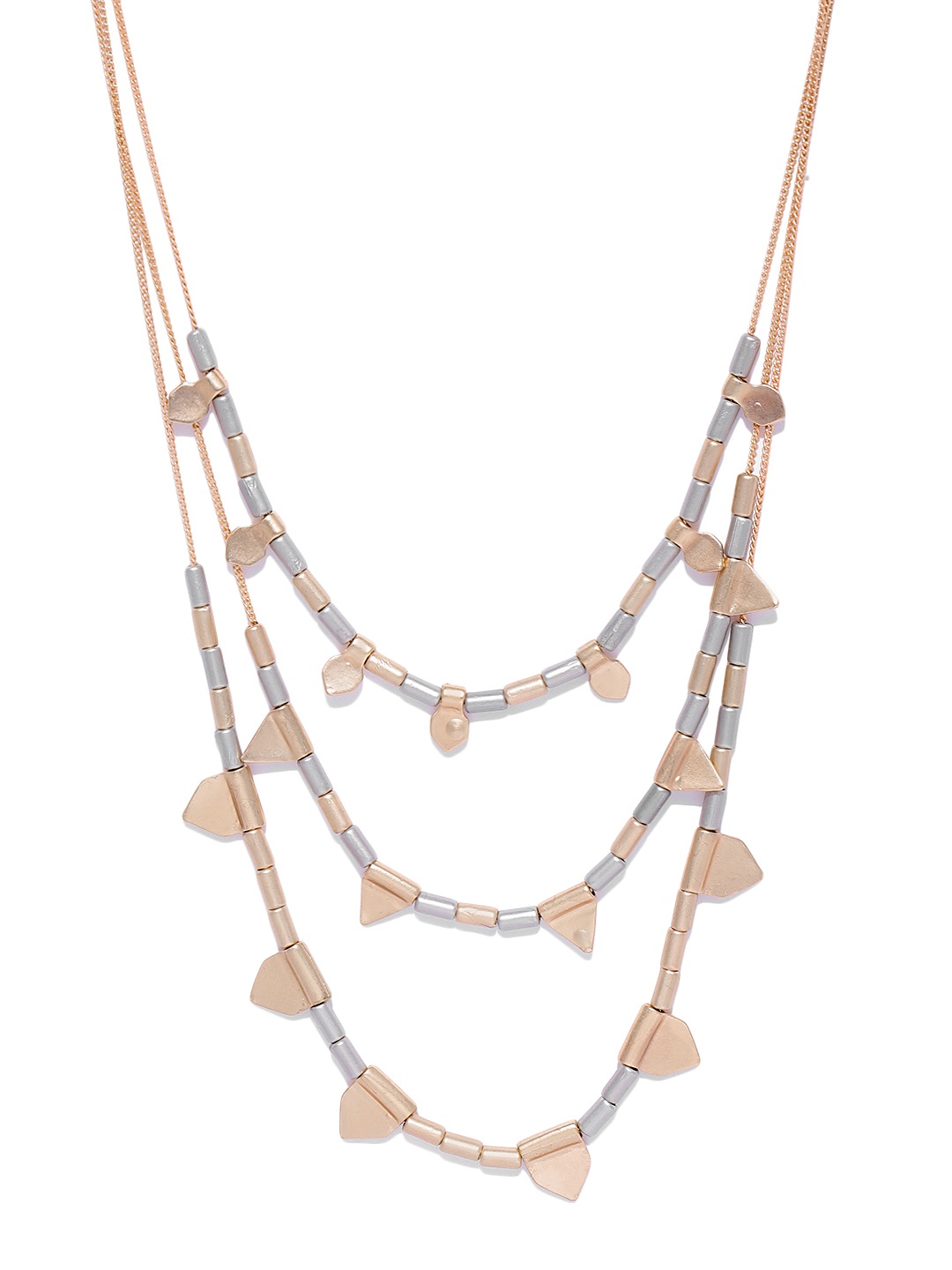 

Blisscovered Women Gold & Silver-Toned Delicate Layered Necklace