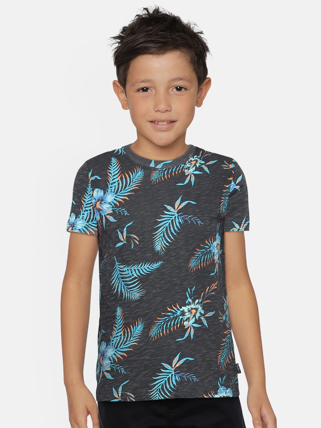 

Pepe Jeans Boys Grey Printed Round Neck T-shirt