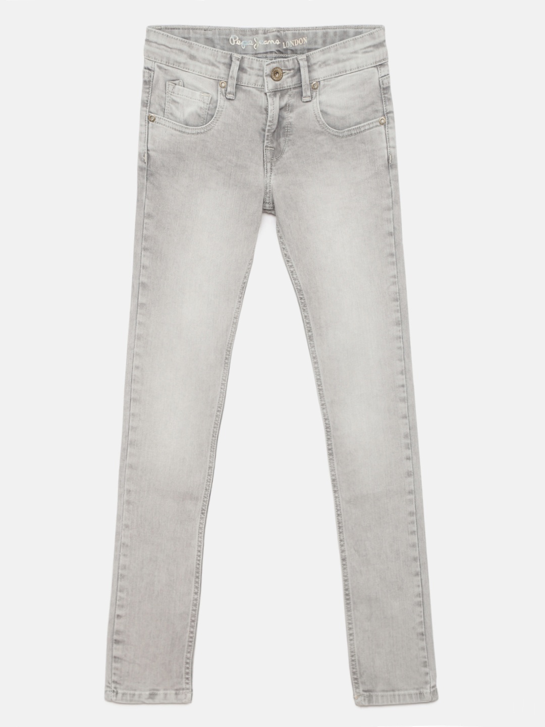 

Pepe Jeans Girls Grey Tapered Fit Jeans