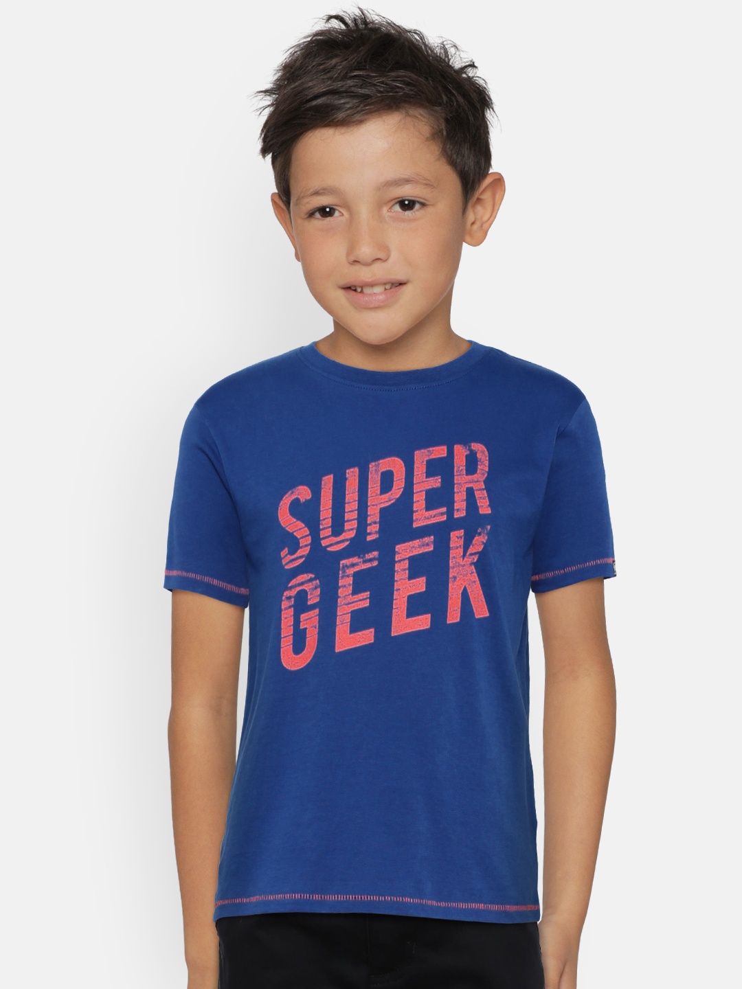 

Pepe Jeans Boys Blue Printed Round Neck T-shirt