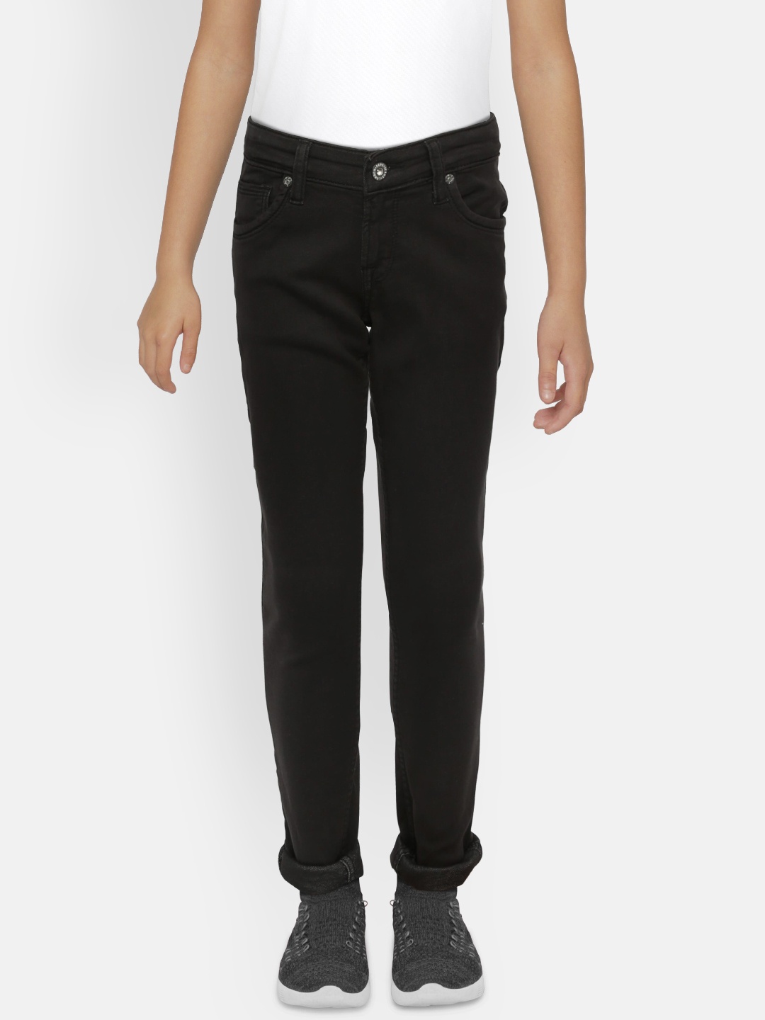 

Pepe Jeans Boys Black Cartman Cashed Slim Fit Clean Look Jeans