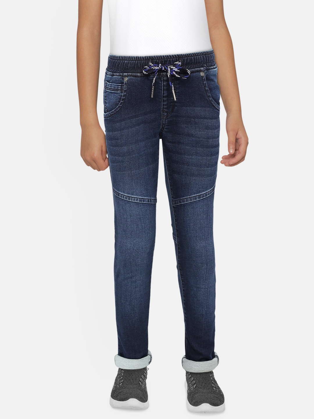 

Pepe Jeans Boys Blue Slim Fit Mid-Rise Clean Look Stretchable Jeans