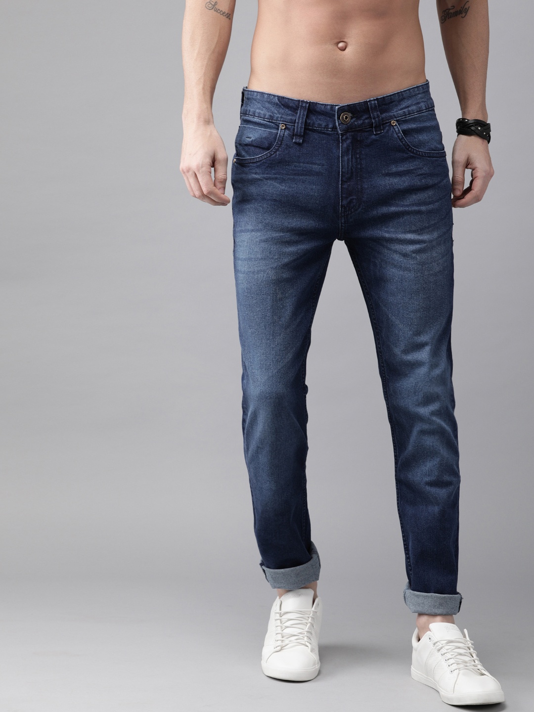 

Roadster Men Blue Skinny Fit Mid-Rise Clean Look Stretchable Jeans