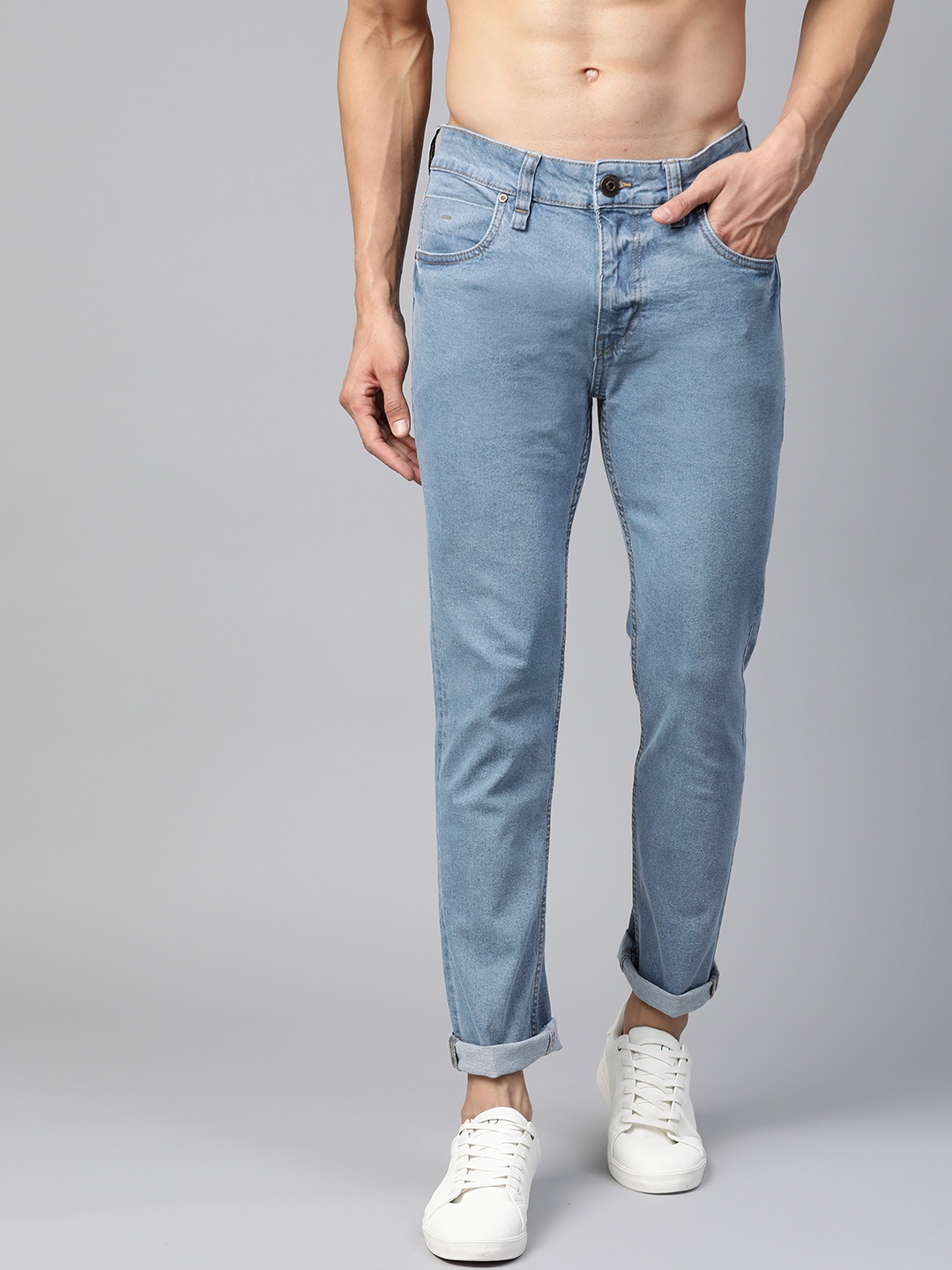 

Roadster Men Blue Skinny Fit Mid-Rise Clean Look Stretchable Jeans