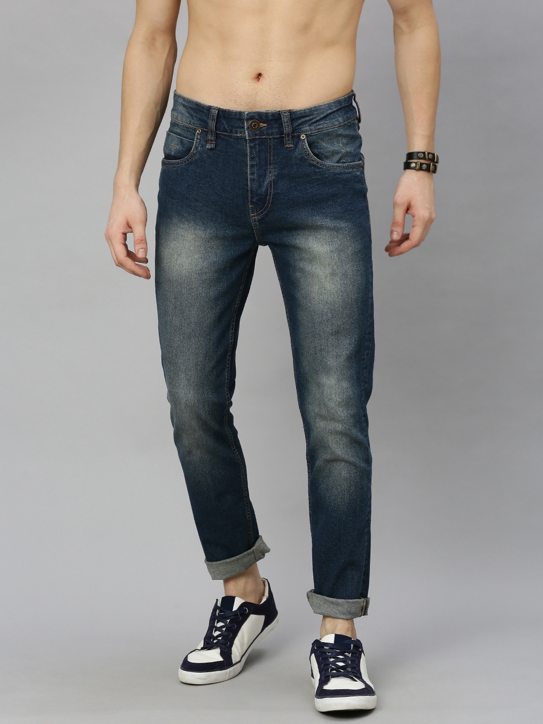 

Roadster Men Blue Skinny Fit Mid-Rise Clean Look Stretchable Jeans