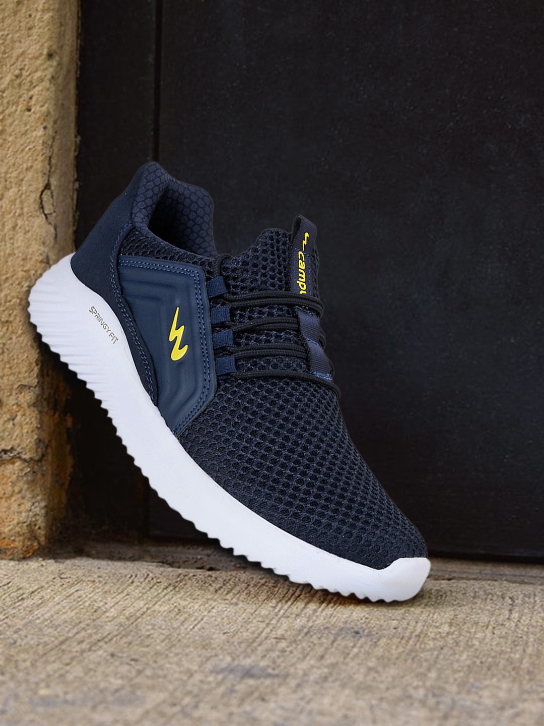 

Campus Men Navy Blue Mesh Running Shoes