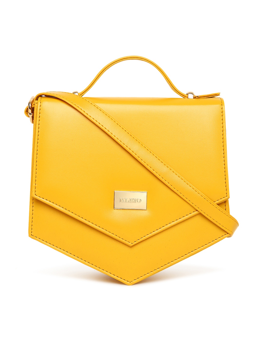 

KLEIO Yellow Solid Sling Bag