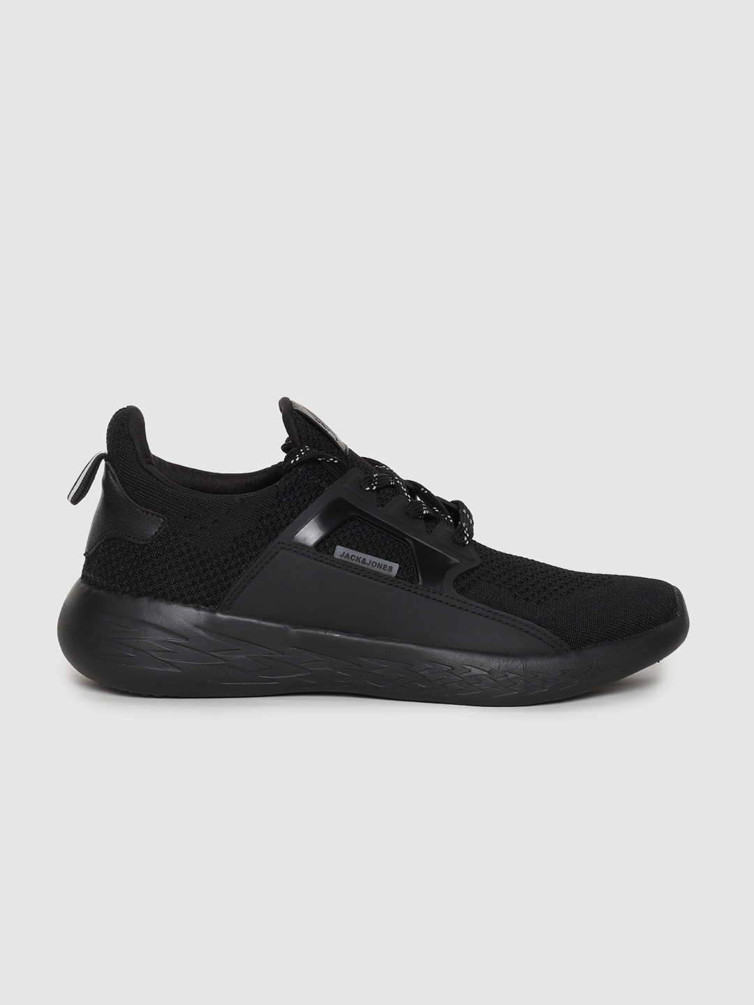 

Jack & Jones Men Black Solid Sneakers