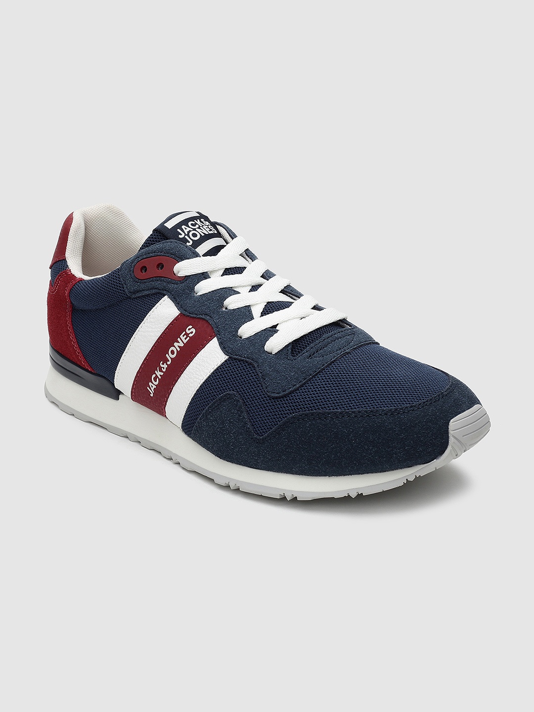 

Jack & Jones Men Blue Solid Sneakers