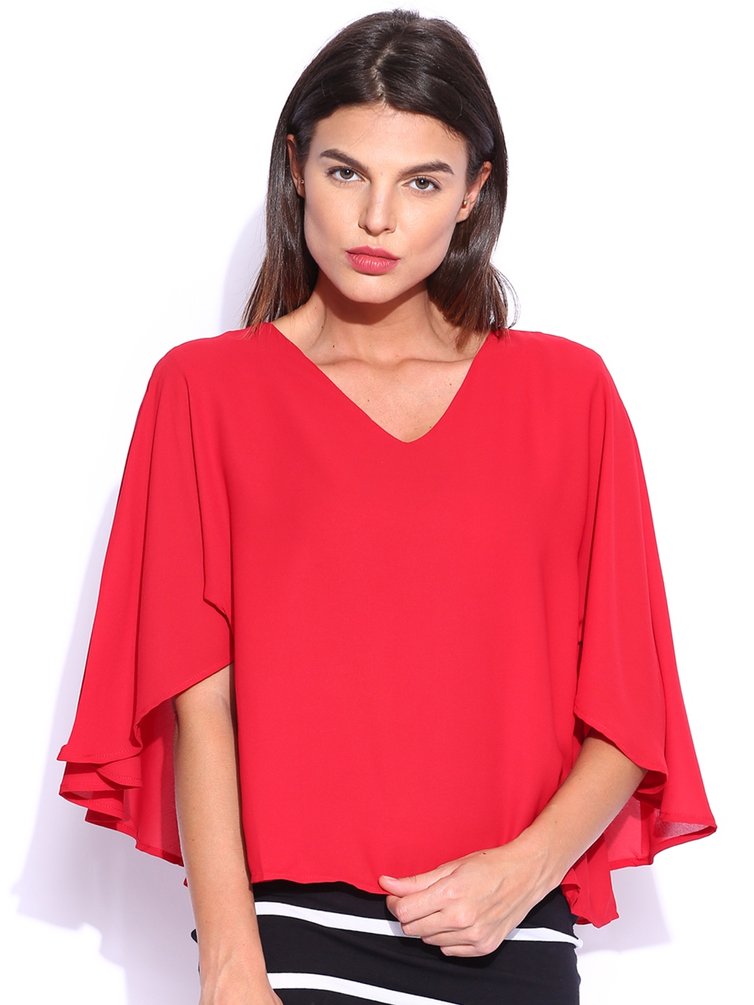 

Tokyo Talkies Red Loose Fit Top