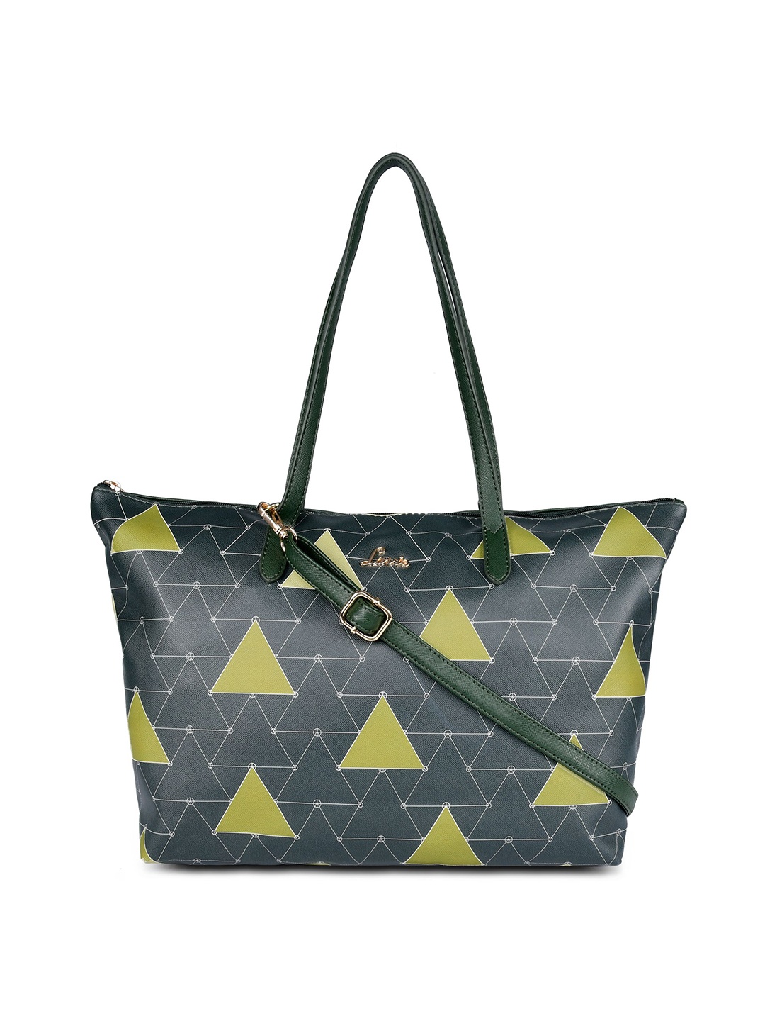 

Lavie Green & White Printed Shoulder Bag