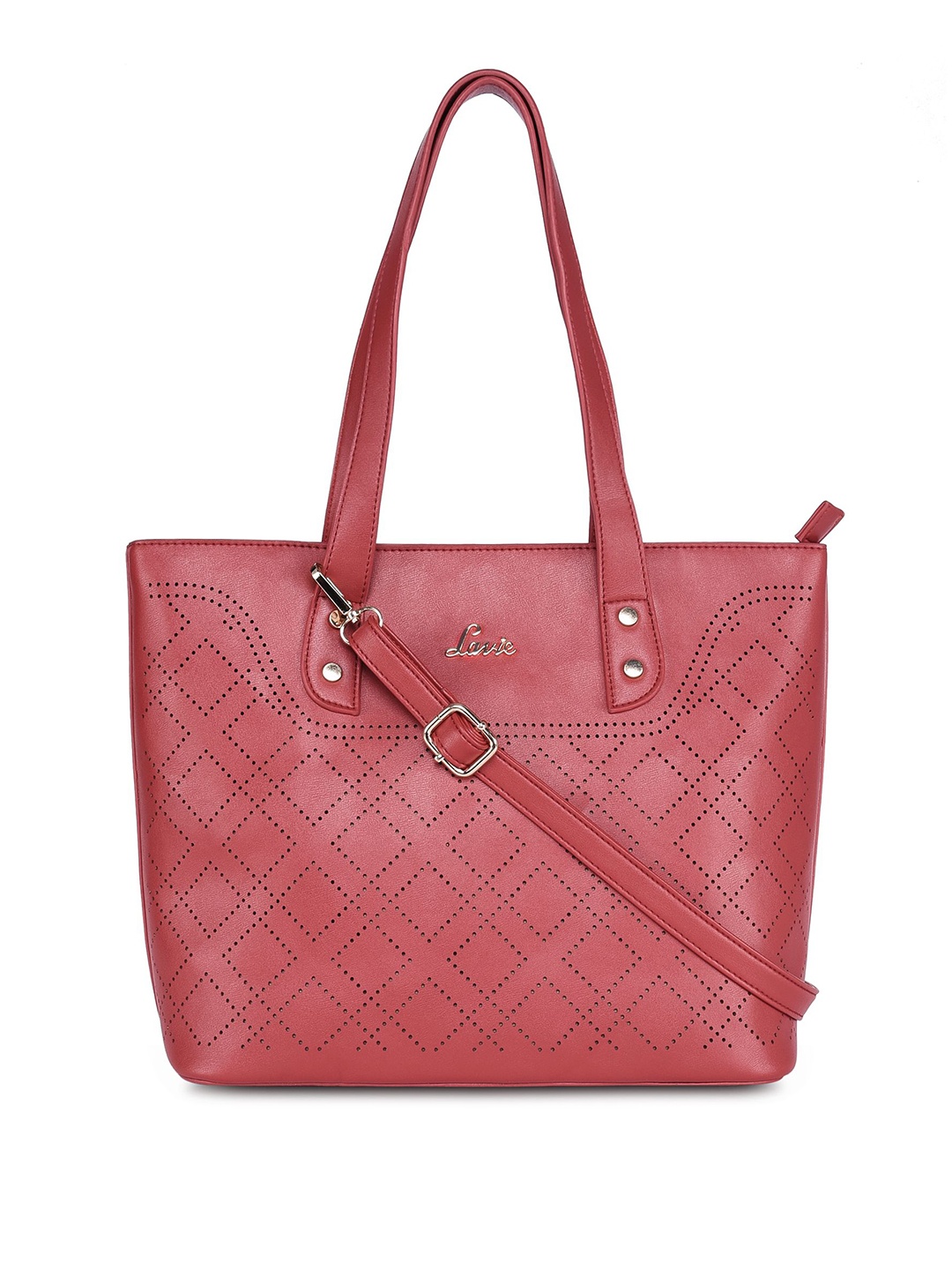 

Lavie Red Textured Shoulder Bag