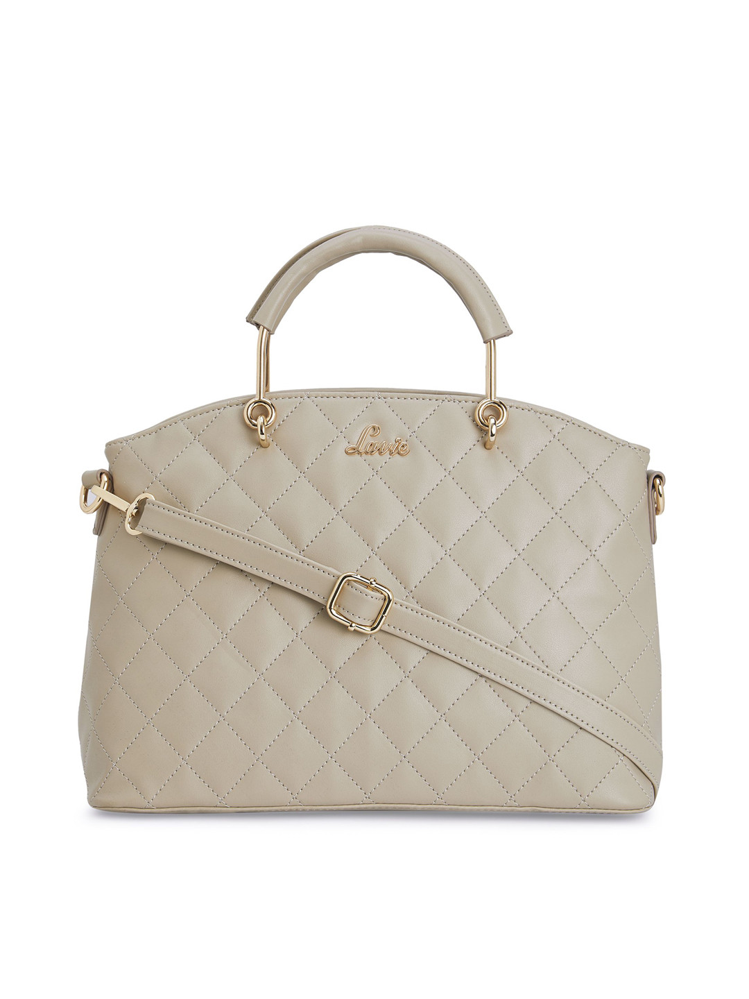 

Lavie Beige Textured Handheld Bag
