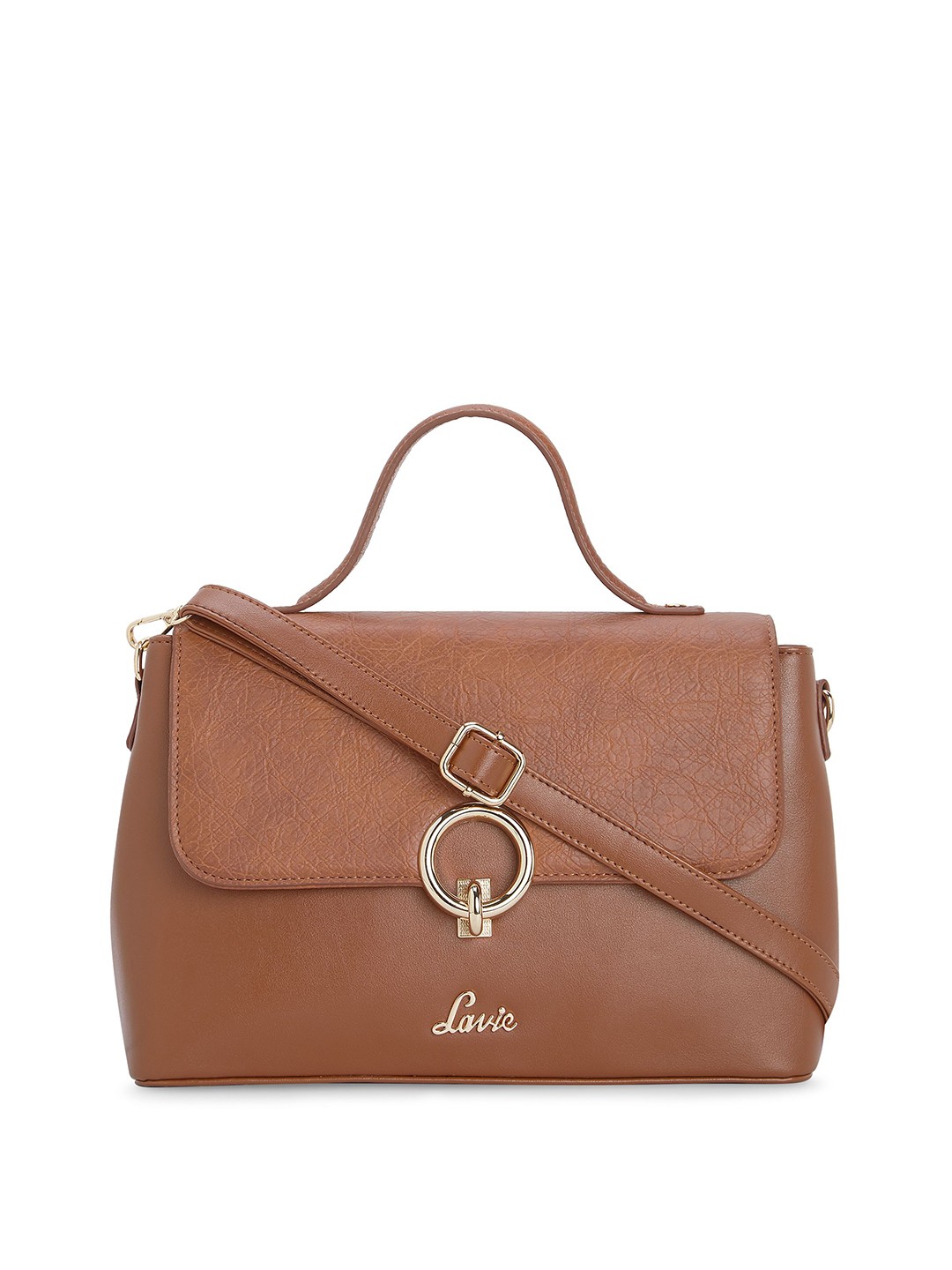 

Lavie Women Pearl Flap Satchel Handbag, Brown