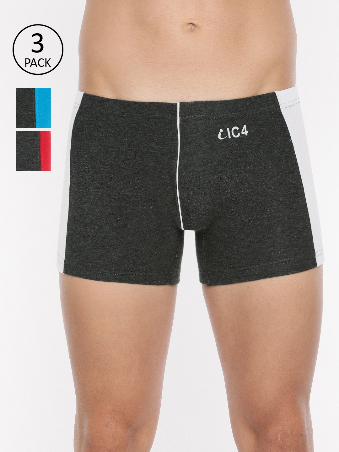 

IC4 Men Pack of 3 Assorted Colourblocked Trunks 0311TBREWHP3