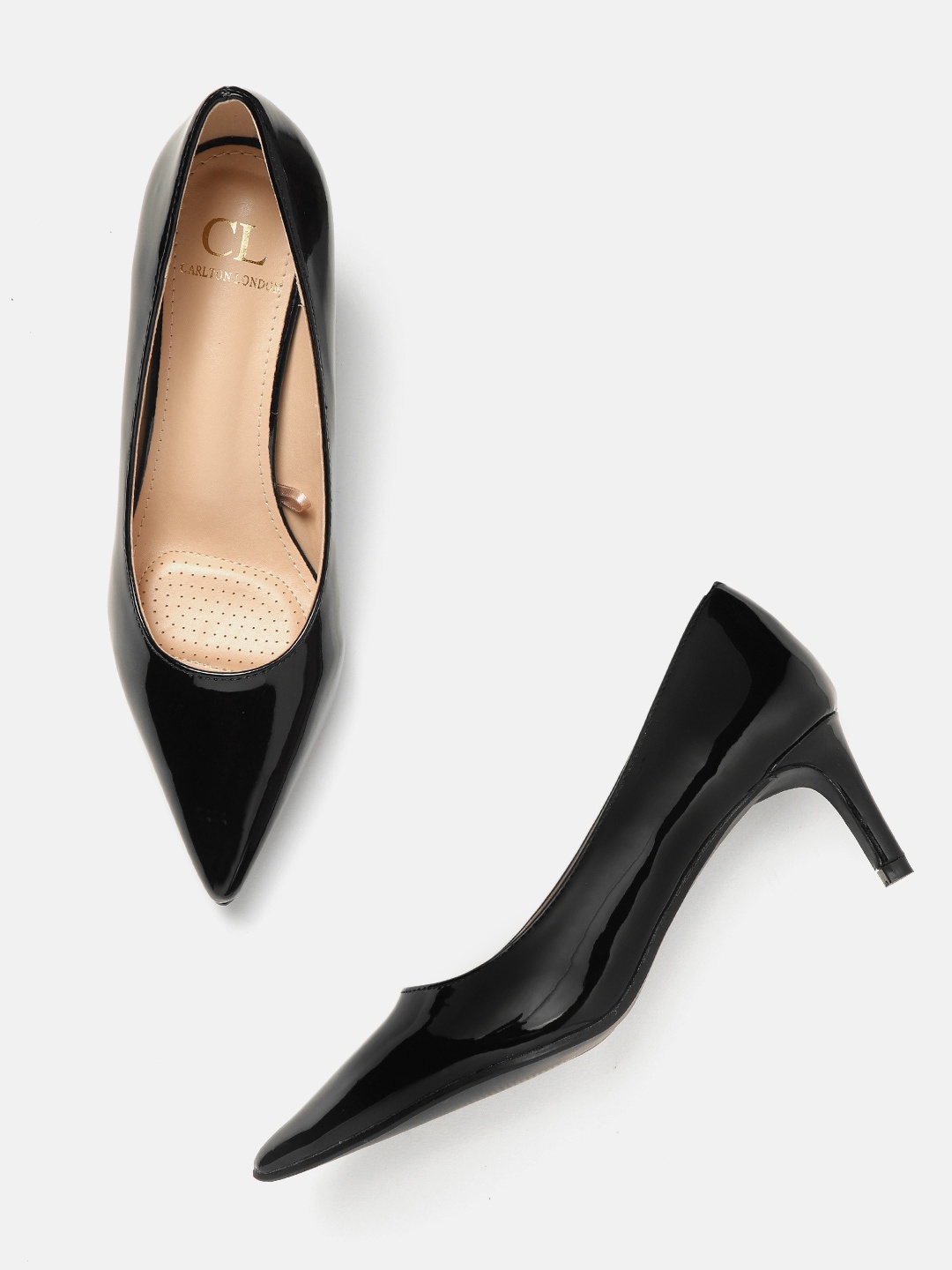 

Carlton London Women Black Solid Pumps