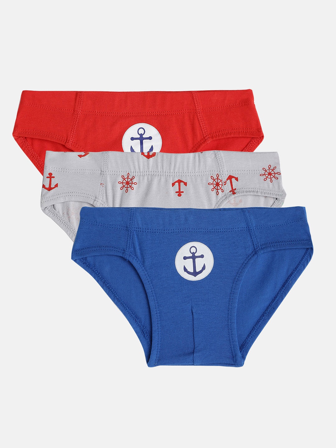 

mackly Boys Pack of 3 Briefs MB-11-2-4yrs, Red