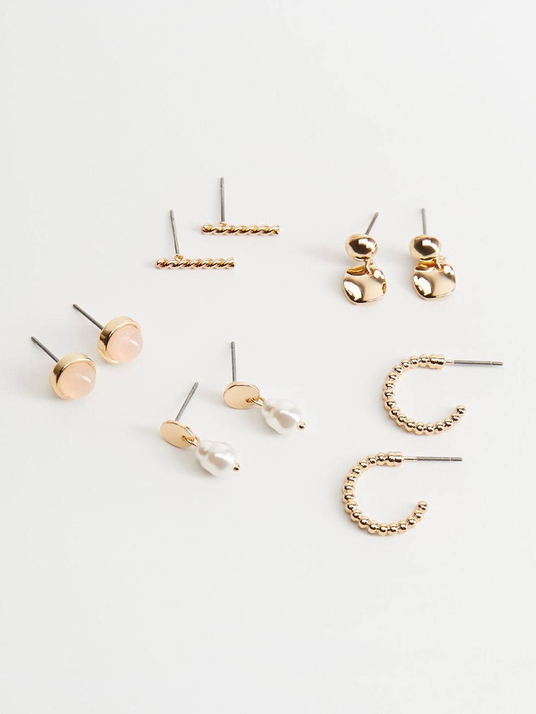 

MANGO Set of 5 Gold-Toned Earrings