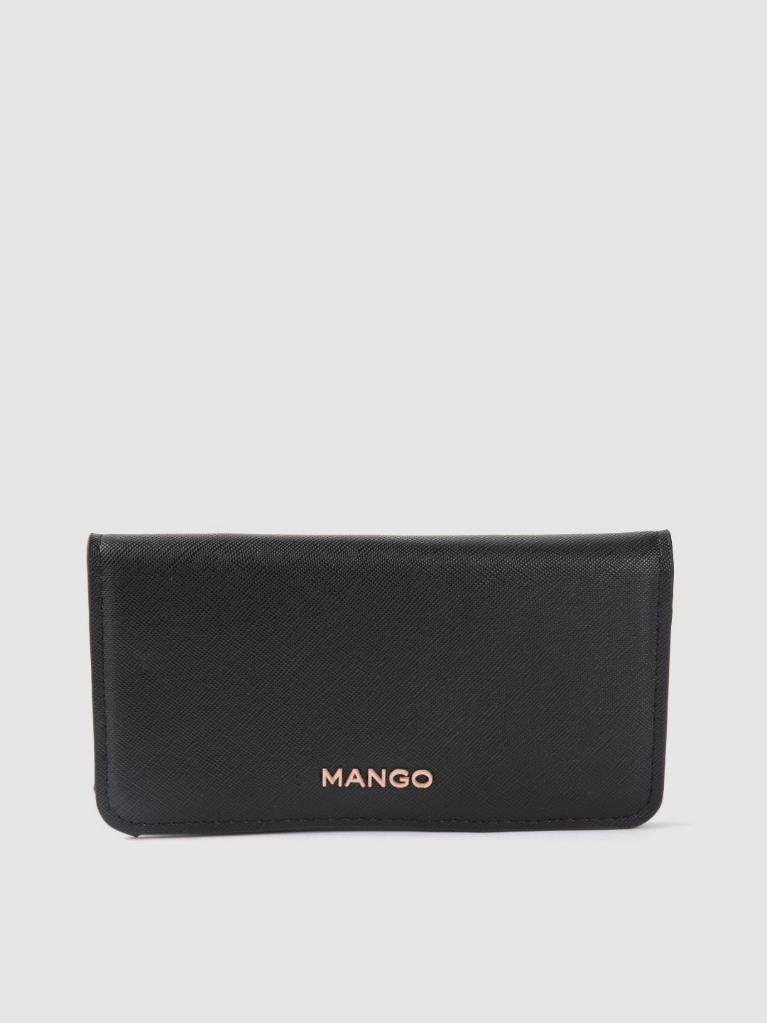 

MANGO Women Black Solid Two Fold Wallet