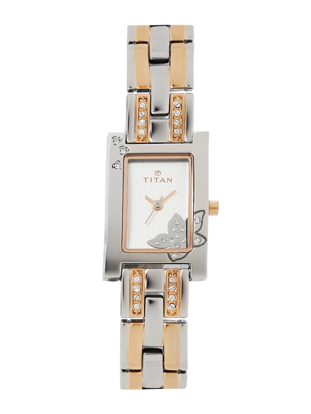 

Titan Women Silver-Toned Dial Watch 9716KM01J