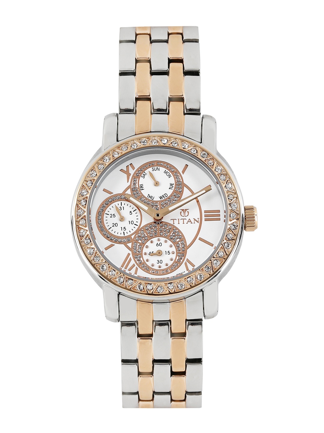 

Titan Women White Dial Watch 9743KM01J