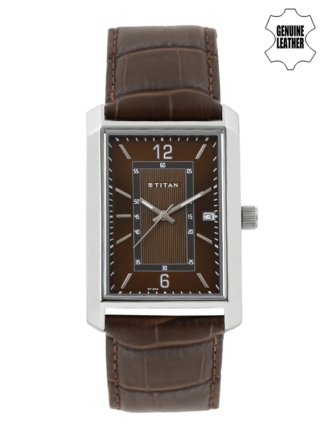 

Titan Men Brown Dial Watch 1697SL02