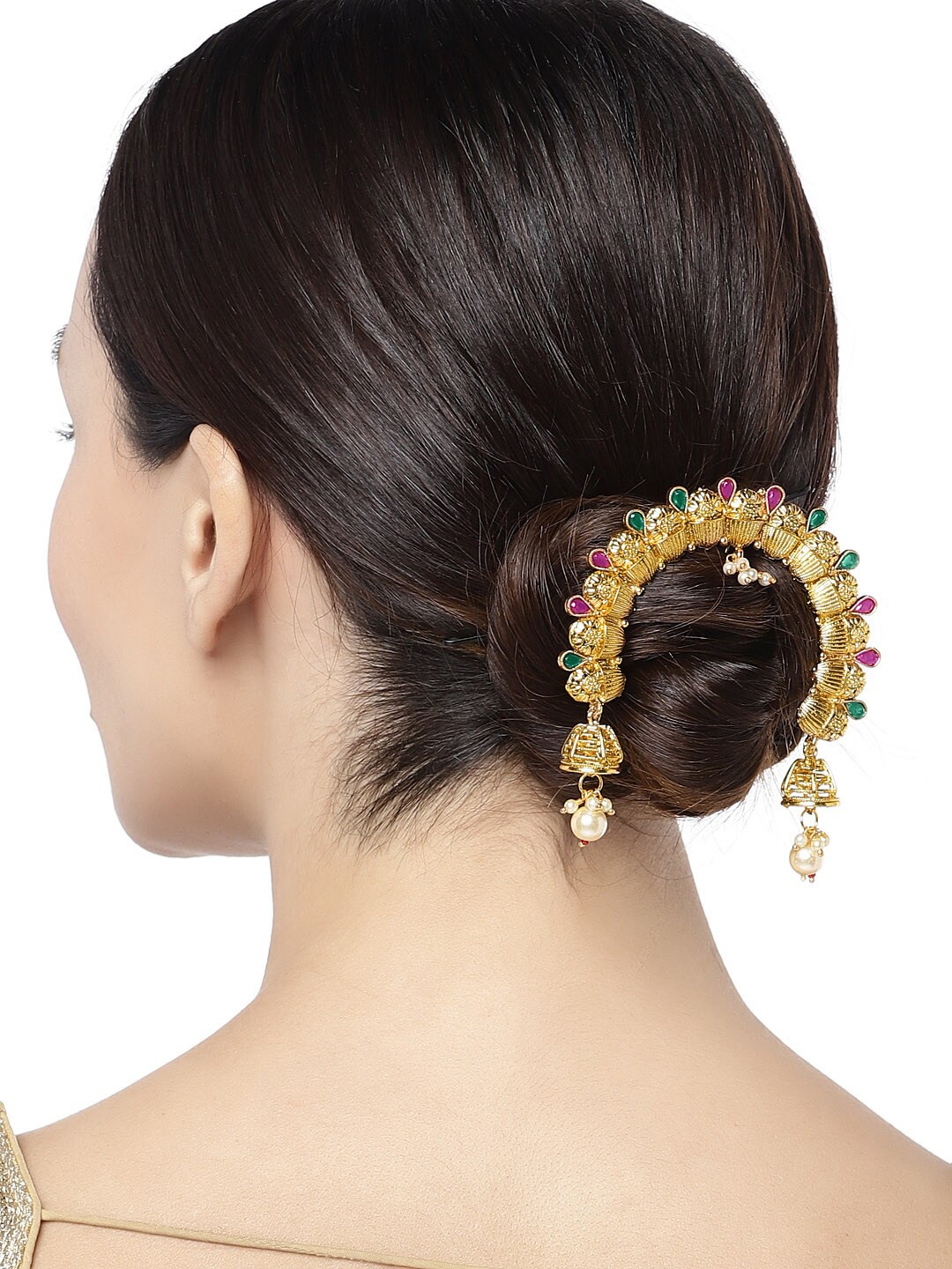 Peora Gold-Plated Embellished Juda Pin Hair Accessory Set