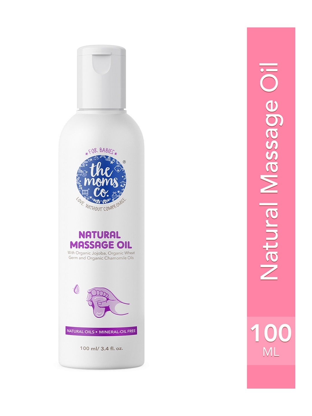 

The Moms Co. Kids Natural Massage Oil with 10 Essential Oil 100 ml, White