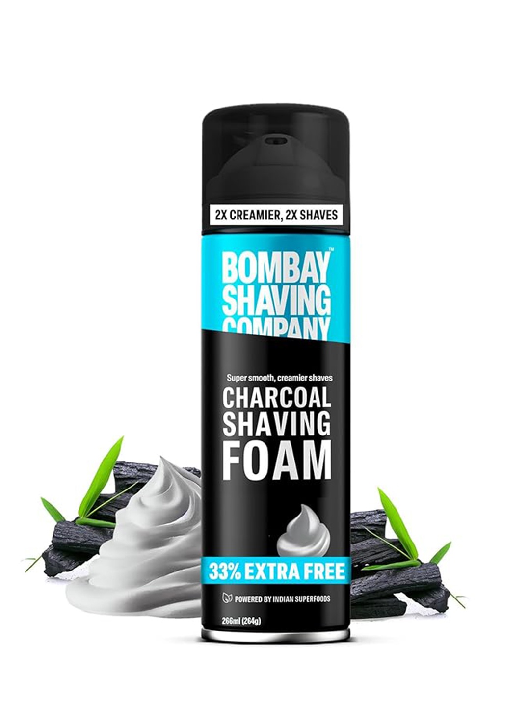

Bombay Shaving Company Charcoal Shaving Foam Shaving Essentials, Black