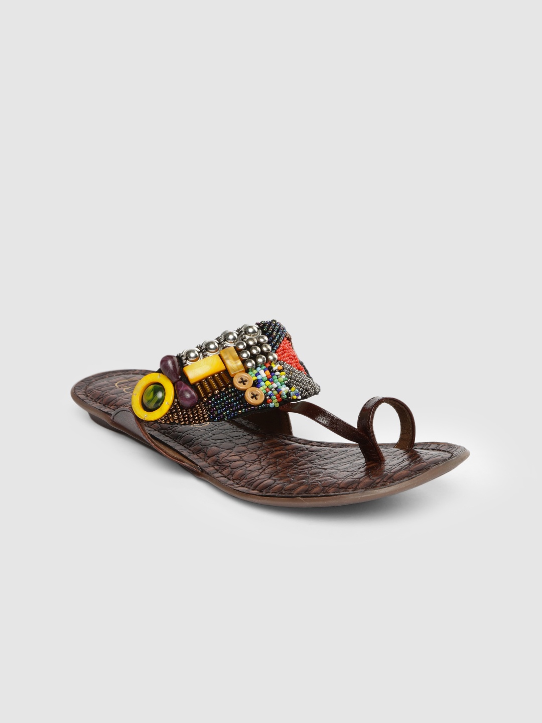 

Catwalk Women Brown Embellished One Toe Flats