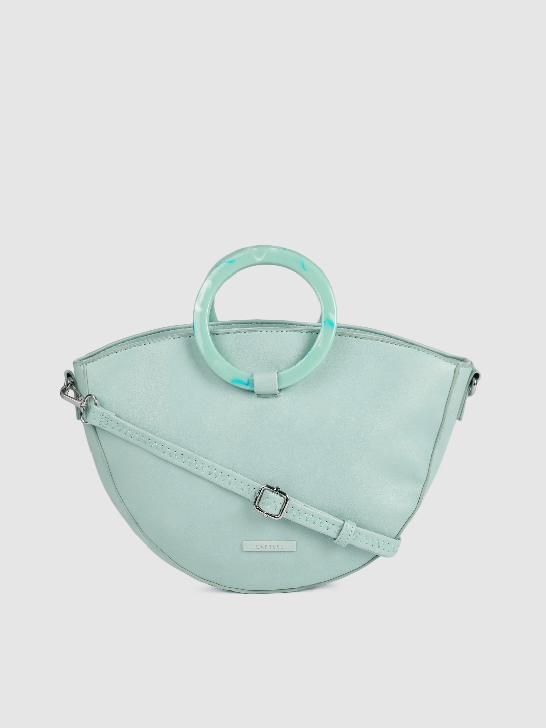 

Caprese Blue Solid Handheld Bag