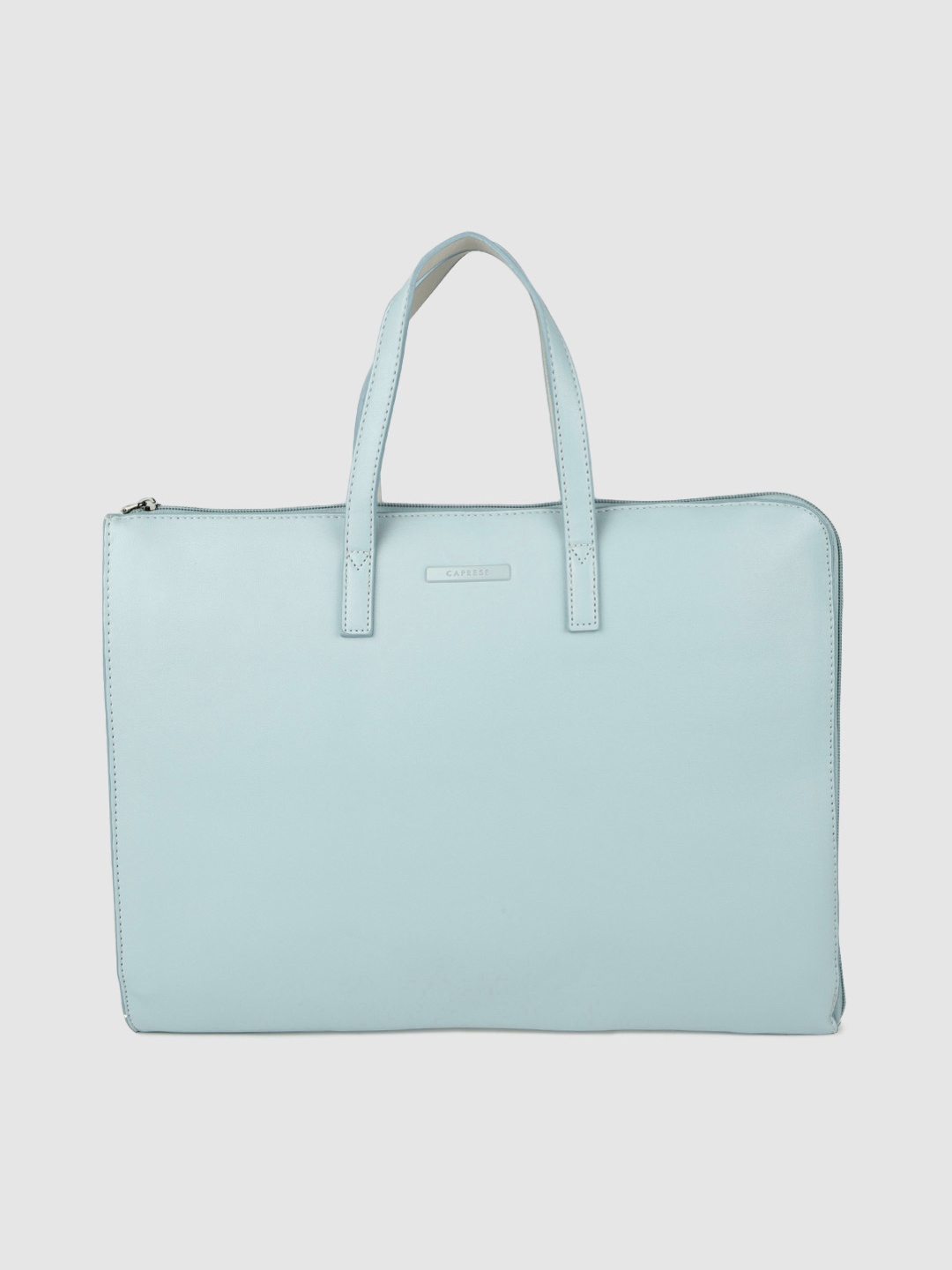 

Caprese Women Blue Solid Laptop Bag