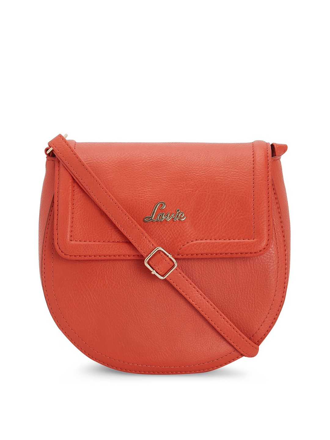 

Lavie Orange Solid Sling Bag