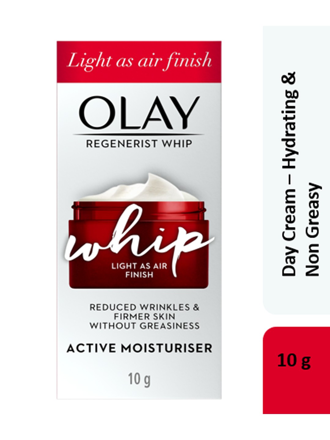 

Olay Regenerist Whip Cream For Bouncy Skin With Hyaluronic & Niacinamide - 10g, White