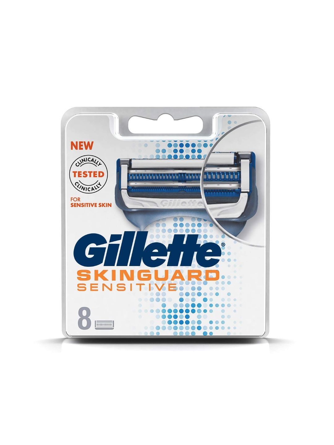 

Gillette Men Set of 8 Skinguard Sensitive Blades, White