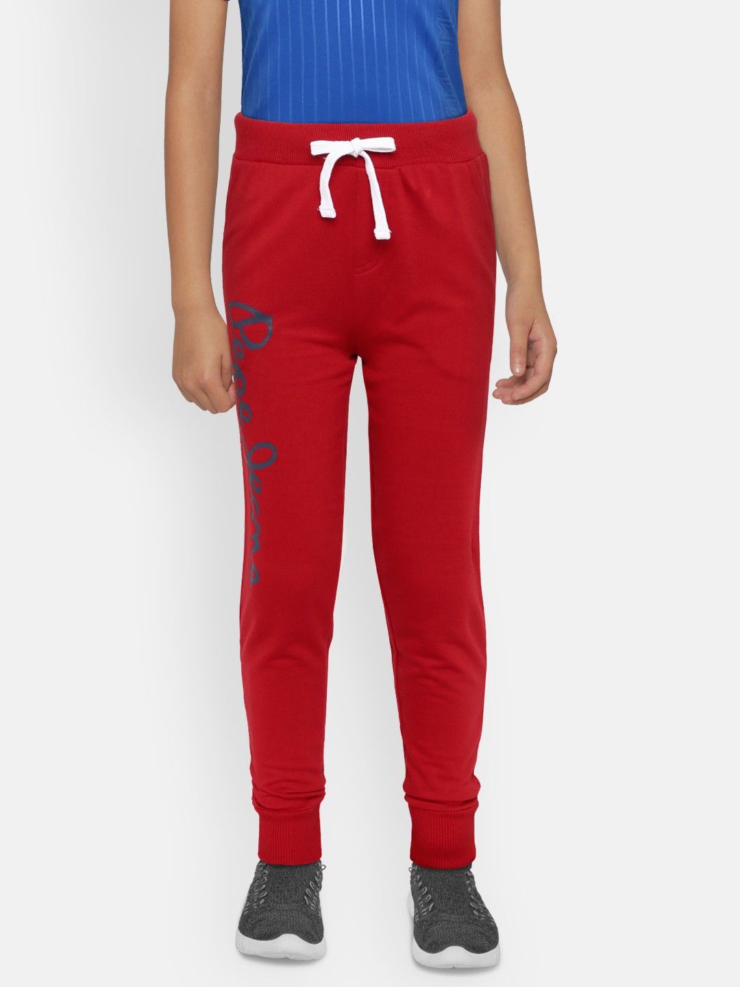 

Pepe Jeans Boys Red Printed STEPHEN IP Joggers