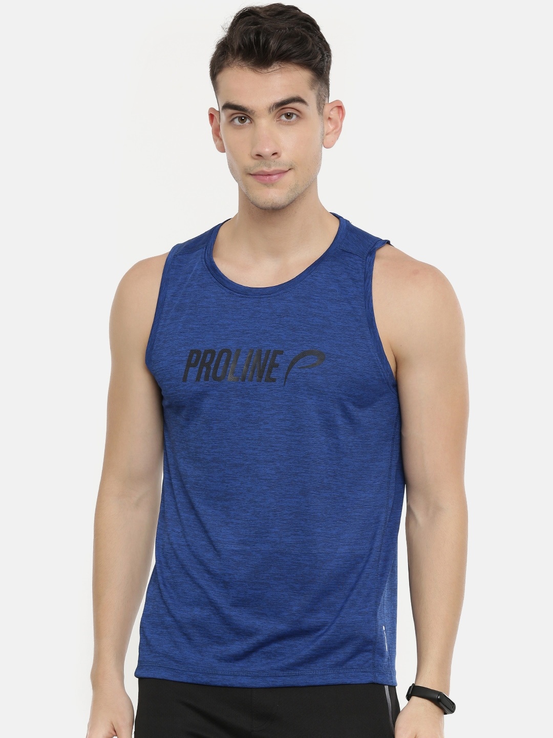 

Proline Active Men Navy Blue Printed Round Neck T-shirt