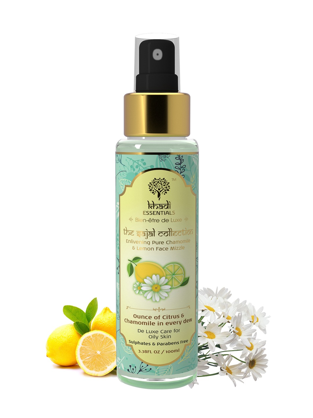 

Khadi Essentials Vitamin C Face Mist Toner for Oily Skin - Glowing Skin & Anti Acne, Mustard