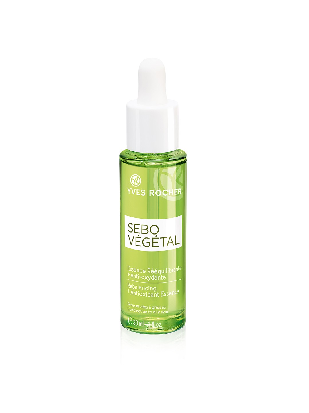 

Yves Rocher Unisex Sebo Vegetal Rebalancing & Antioxidant Serum 30ml, Green