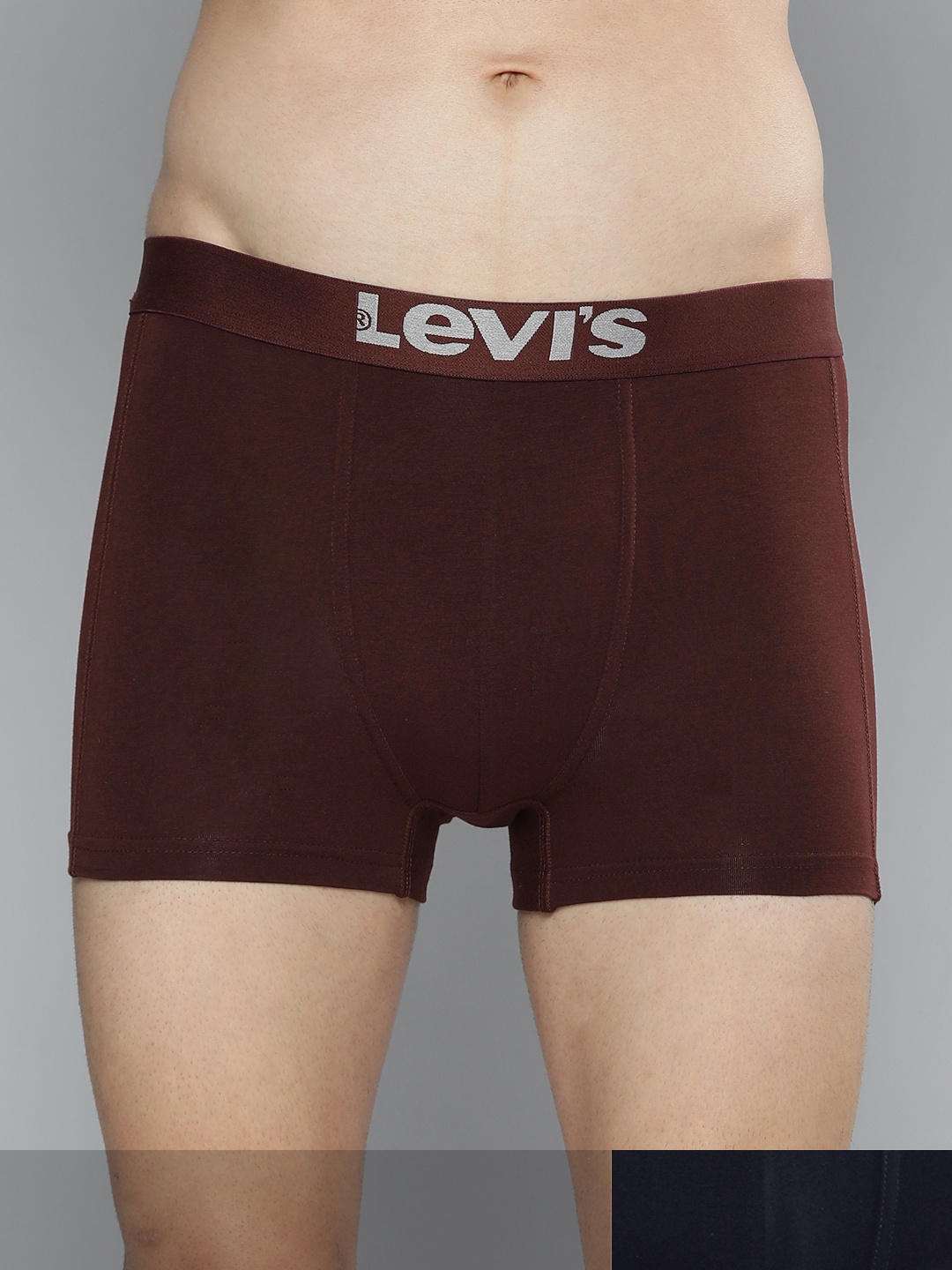 

Levis Men Pack of 2 Burgundy & Navy Blue Solid Trunk #018-TRUNK