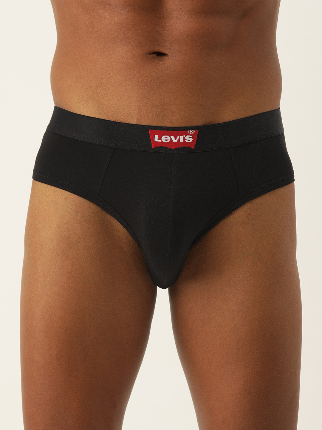

Levis Men Black Solid Basic Briefs #031-BRIEF-BLK-P1