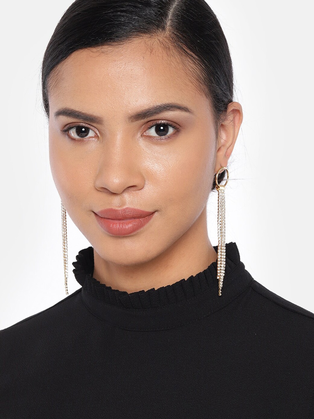 

Ayesha Gold-Plated Contemporary Drop Earrings